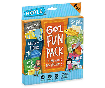 Kids 6-in-1 Fun Pack Card Games