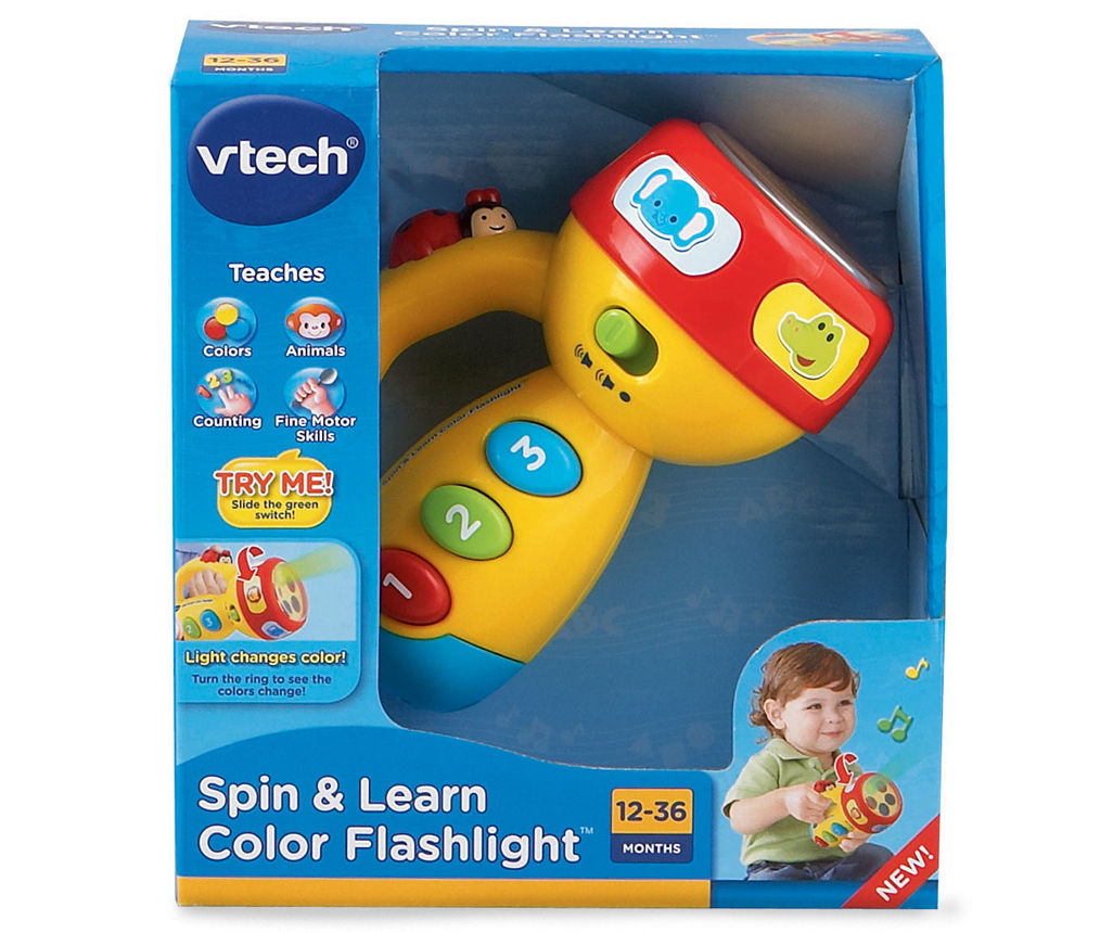 Multi-Color VTech Baby 185903 Spin and Learn Colours Torch 