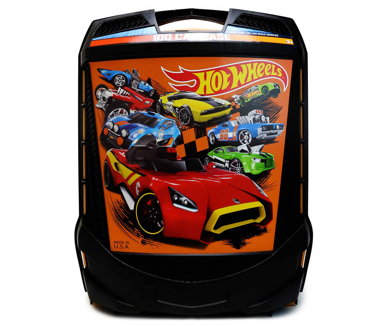 Hot Wheels 100-Car Carrying Case Matchbox Box Storage Kids Retractable  Handle