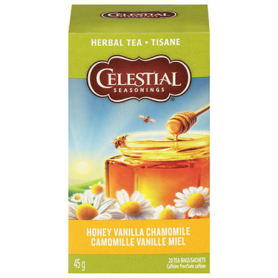 Celestial Seasonings Caffeine Free Honey Vanilla Chamomile Herbal Tea 20 ea