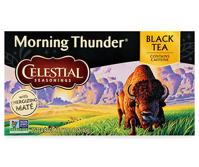 Caffeinated Morning Thunder Black Tea, 20-Count