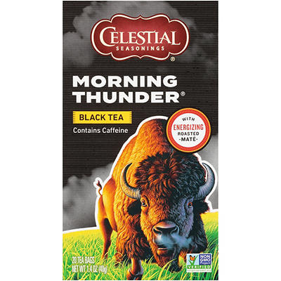Caffeinated Morning Thunder Black Tea, 20-Count