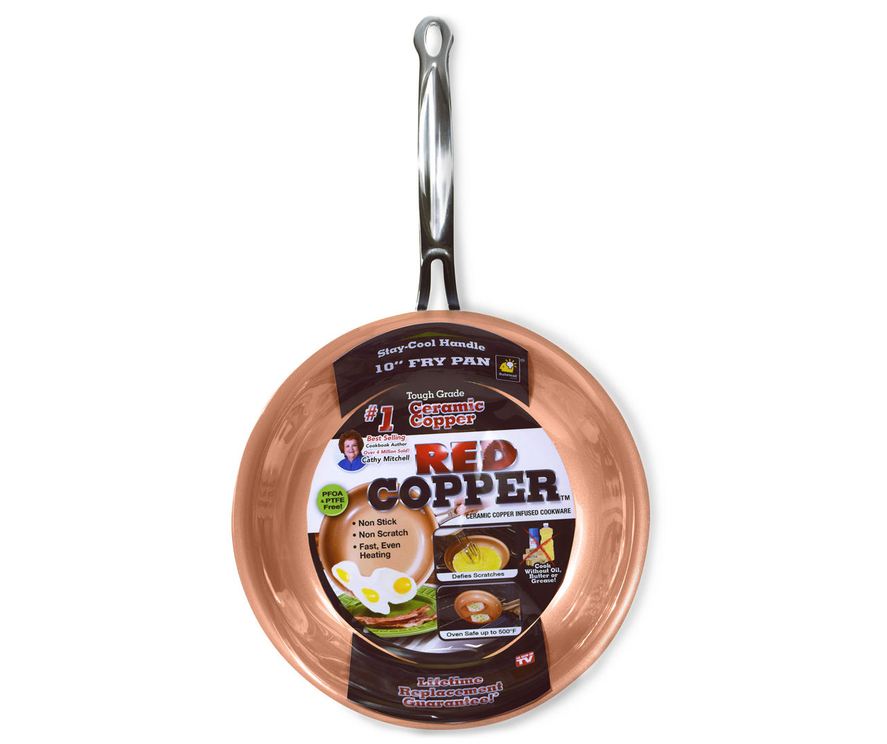 As Seen On TV Red Copper 10-Piece Cookware Set - Big Lots