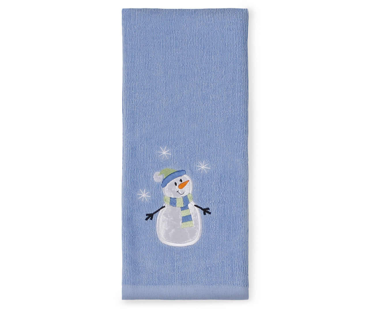 Traditions Collection Light Blue Snowman Hand Towel Big Lots