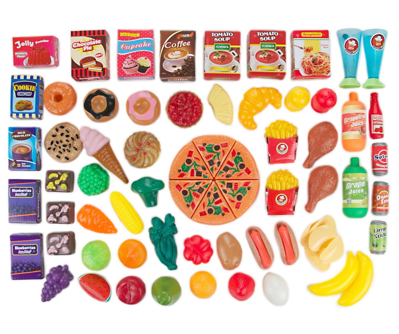 Cookie Play Food Set, Play Food for Kids Kitchen - Toy Food