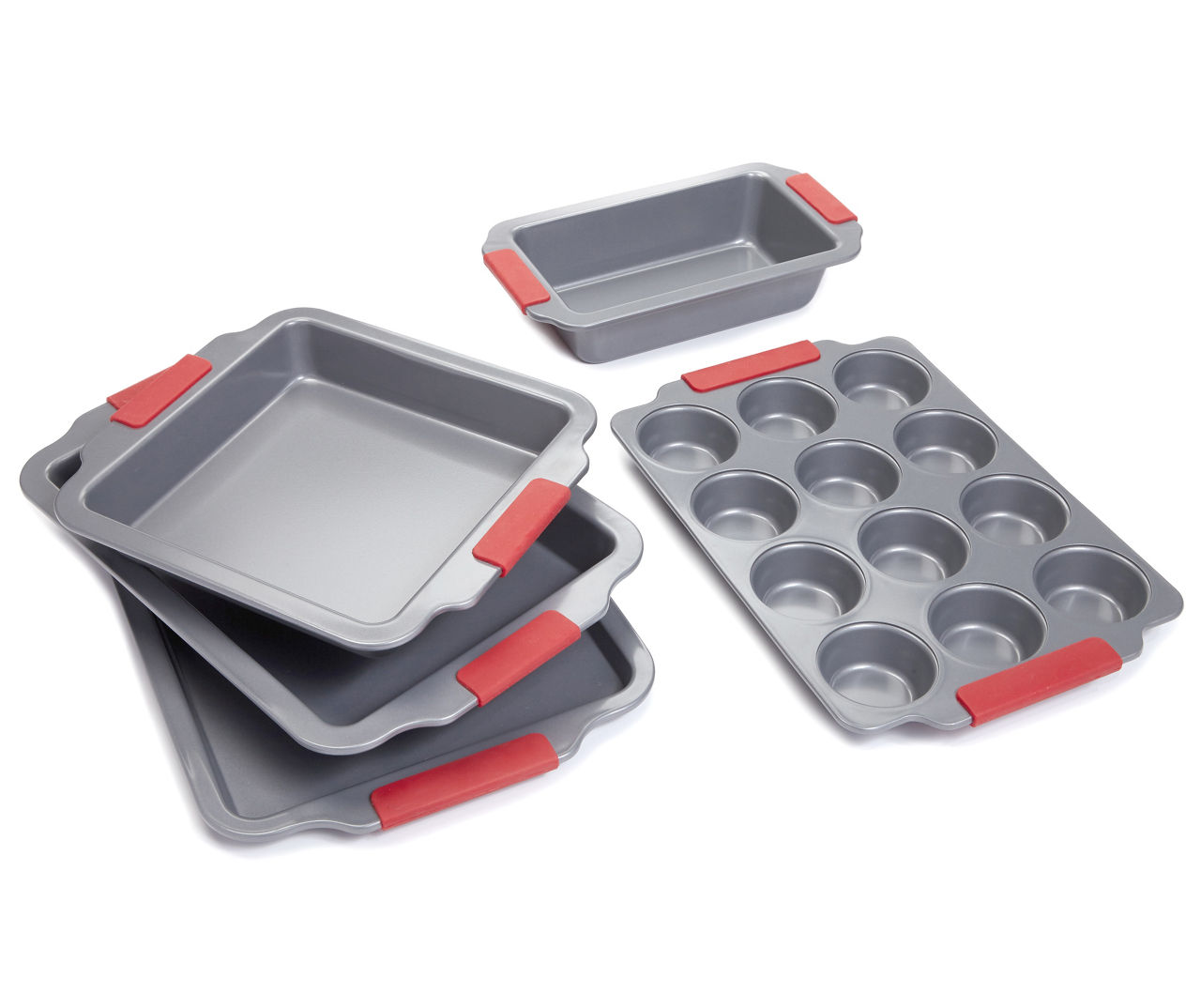 Master Cuisine 12-Cup Muffin Pan with Silicone Handles