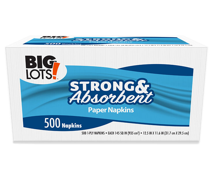 Big Lots Paper Napkins, 500Count Big Lots