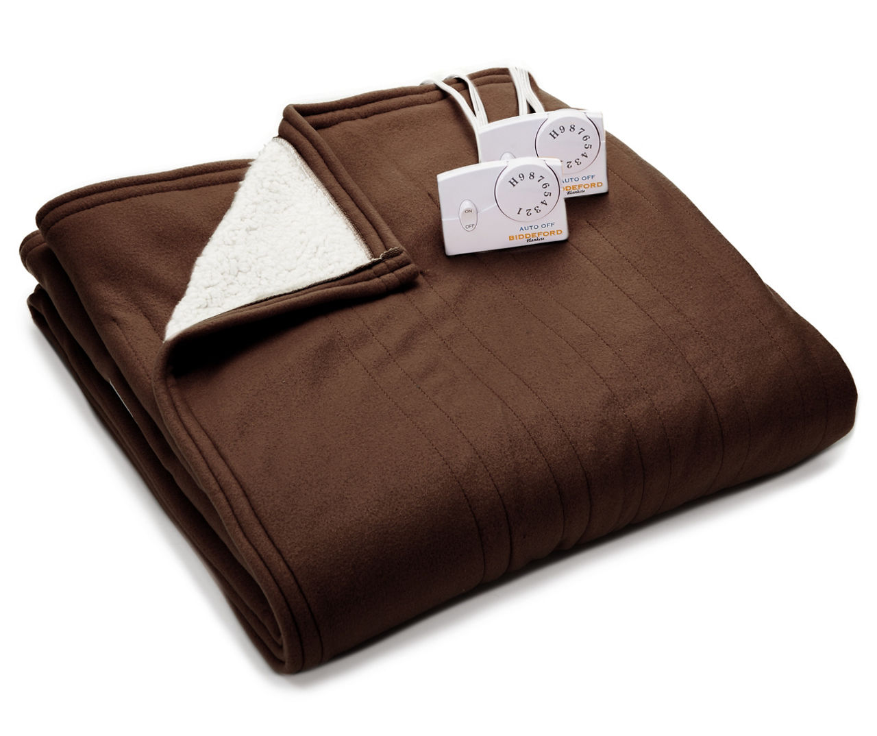 Biddeford Brown Queen Sherpa Electric Blanket Big Lots