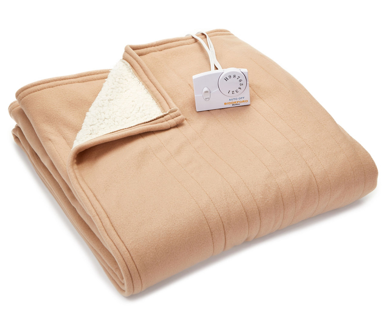 Tan Queen Sherpa Electric Blanket