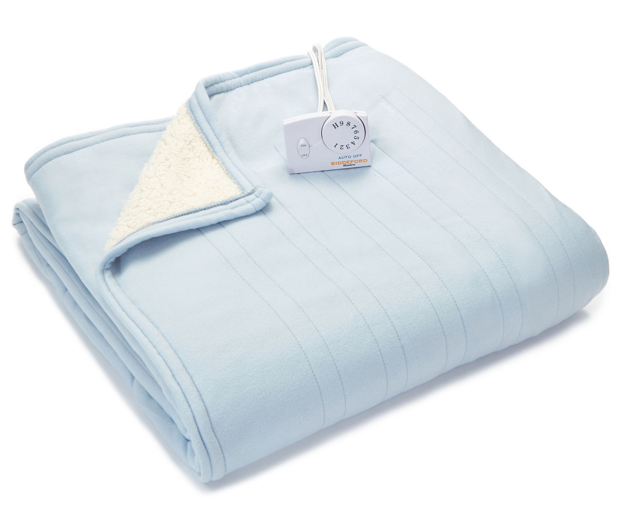 Blue Twin Sherpa Electric Blanket