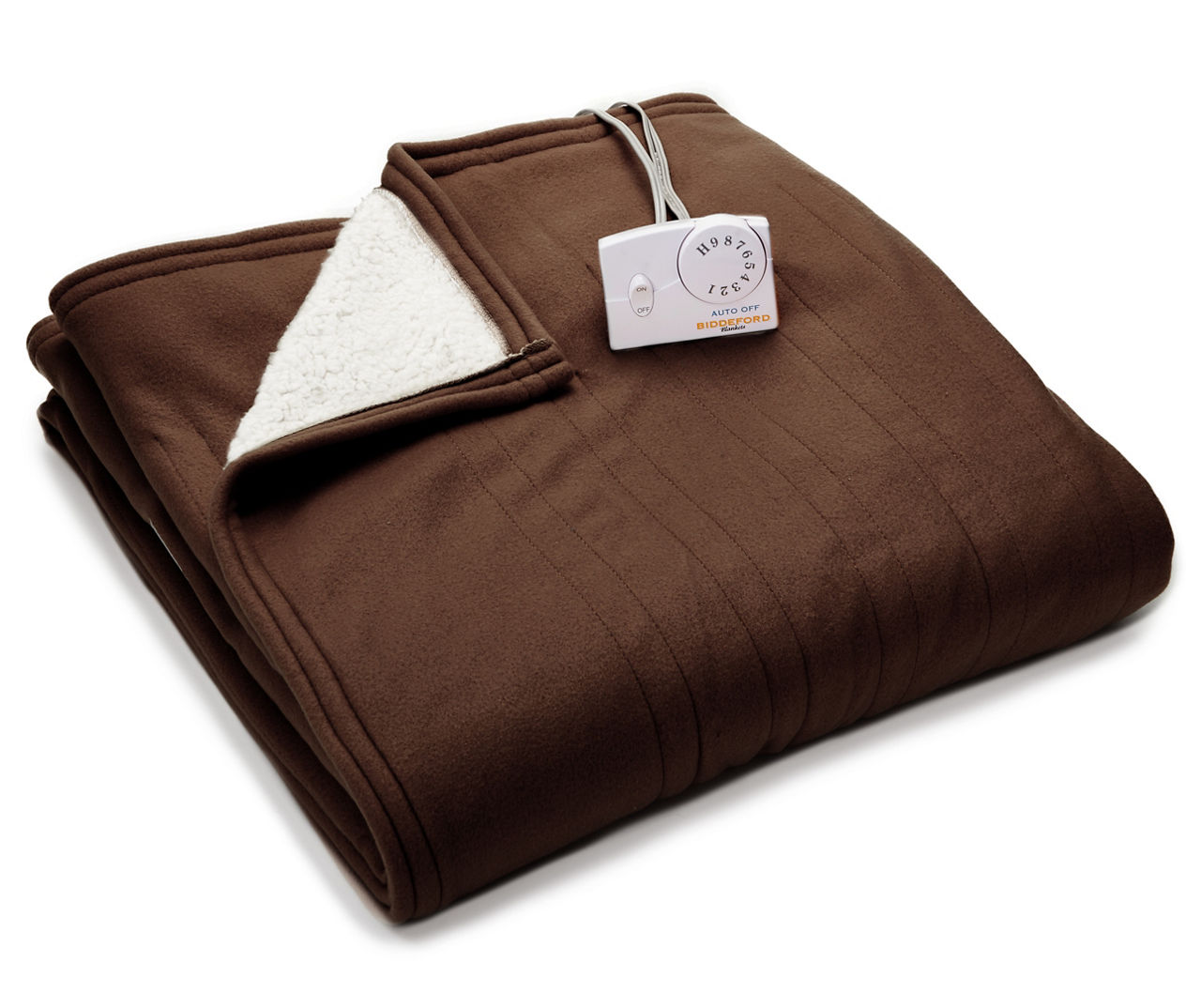 Biddeford Brown Twin Sherpa Electric Blanket Big Lots