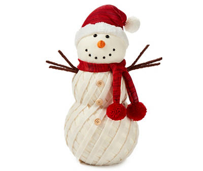 Winter Wonder Lane Felt Knit Snowman with Scarf | Big Lots