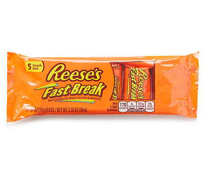 Snack Size Fast Break Candy Bars, 5-Count