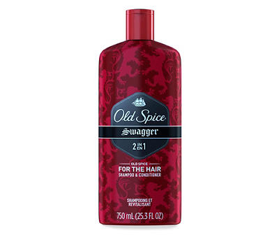 Old Spice Swagger 2-in-1 Shampoo and Conditioner 25.3 Fl Oz