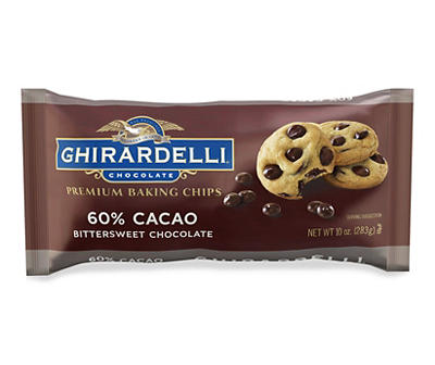Ghirardelli Chocolate 60% Cacao Bittersweet Chocolate Premium Baking Chips 10 oz. Bag