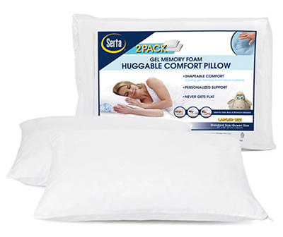 Huggable Comfort Memory Foam Pillows, 2-Pack 