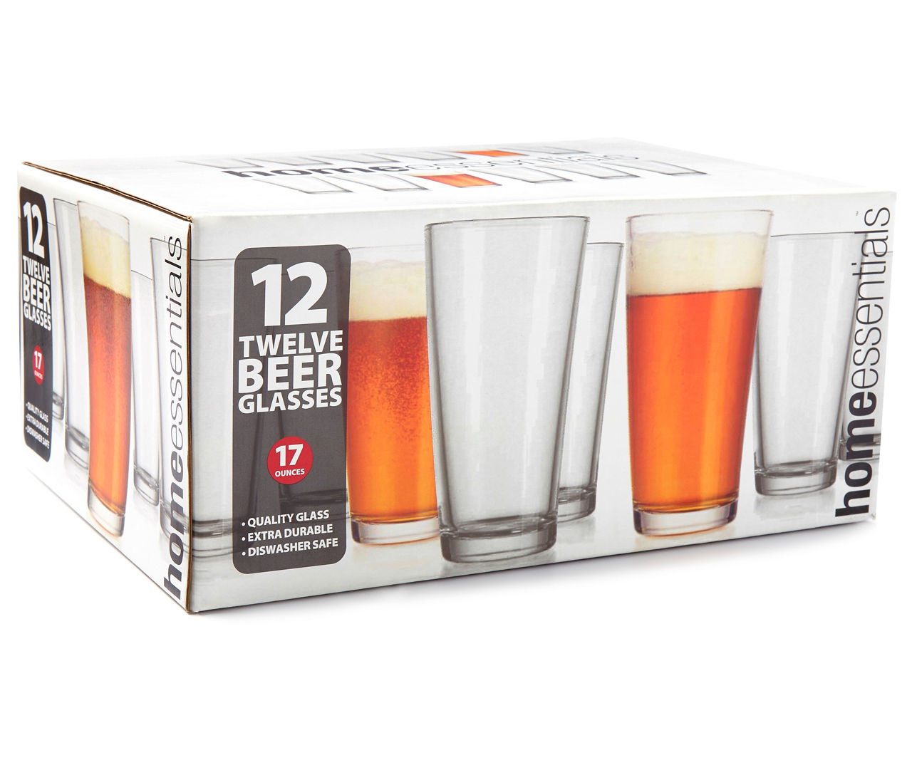 Home Essentials Breman 12-Piece Beer Glass Set