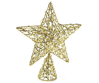 Gold Star Metallic Tree Topper
