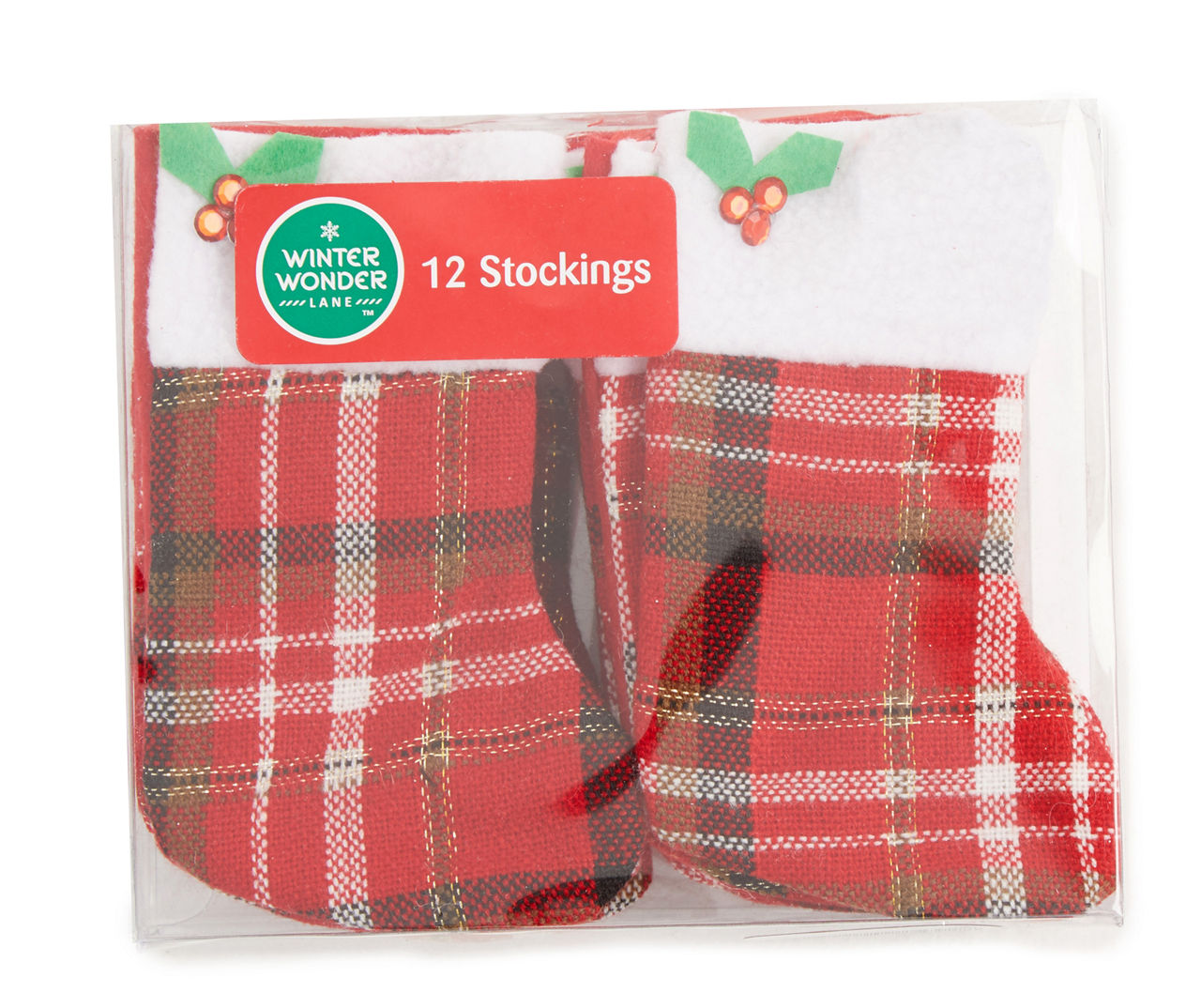 Apache Mills Winter Wonderland Red Plaid 24 in. x 36 in. Holiday