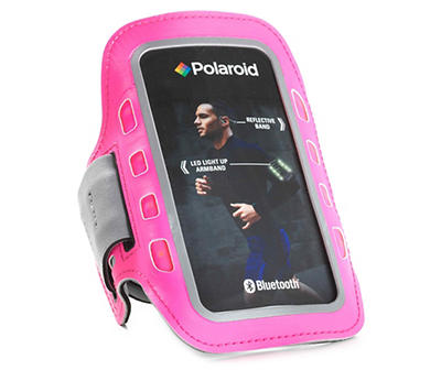 Energize Forstyrrelse telex Polaroid Pink Bluetooth Headphones & Armband Fitness Kit | Big Lots
