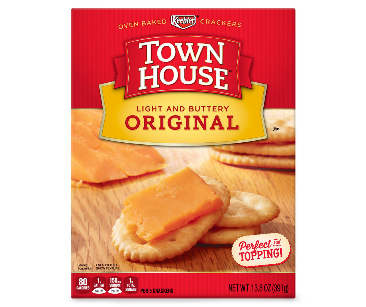 Townhouse Town House Oven Baked Crackers, Party Snacks, Light and