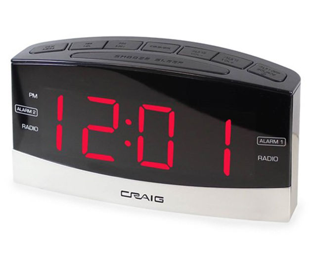 Craig Black Bluetooth Dual Alarm Clock Big Lots