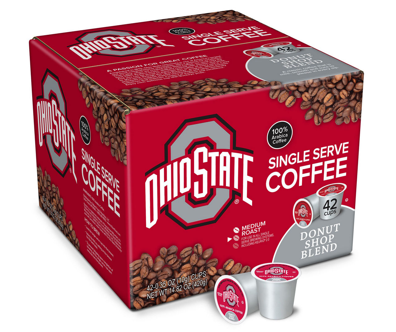 Ohio State Donut Shop Blend 42-Pack Single Serve Brew Cups