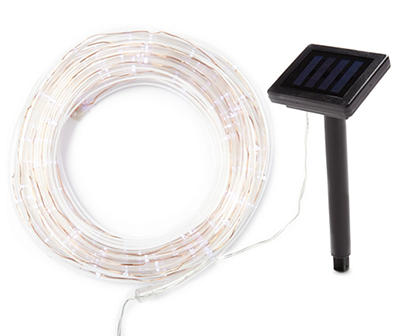 34.1' Cool White LED Solar Rope Light