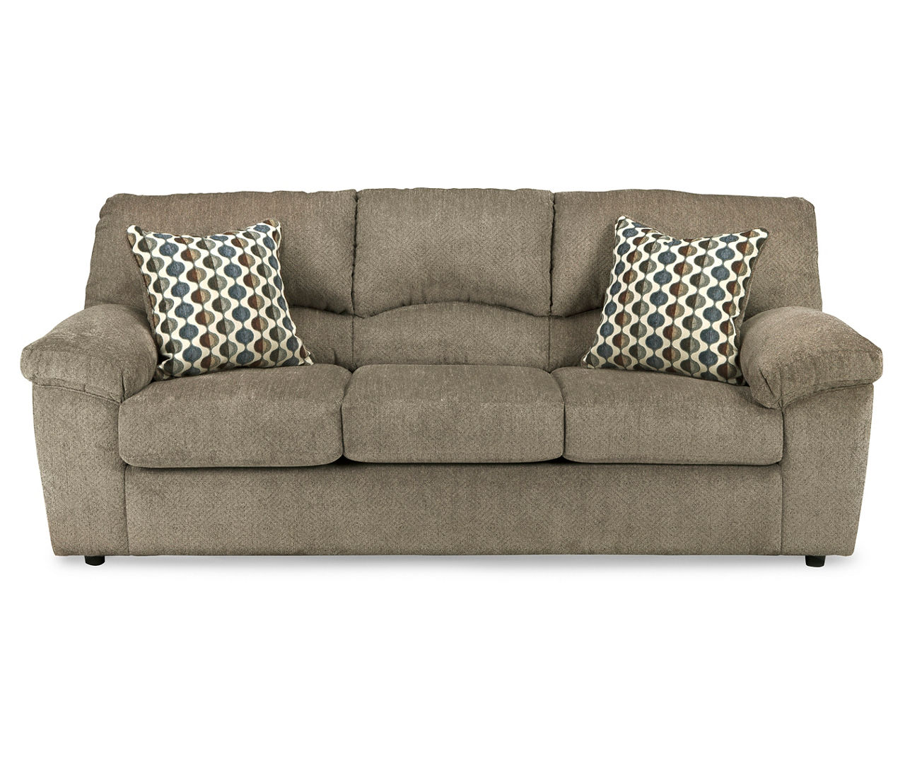 By Ashley Pindall Brown Sofa