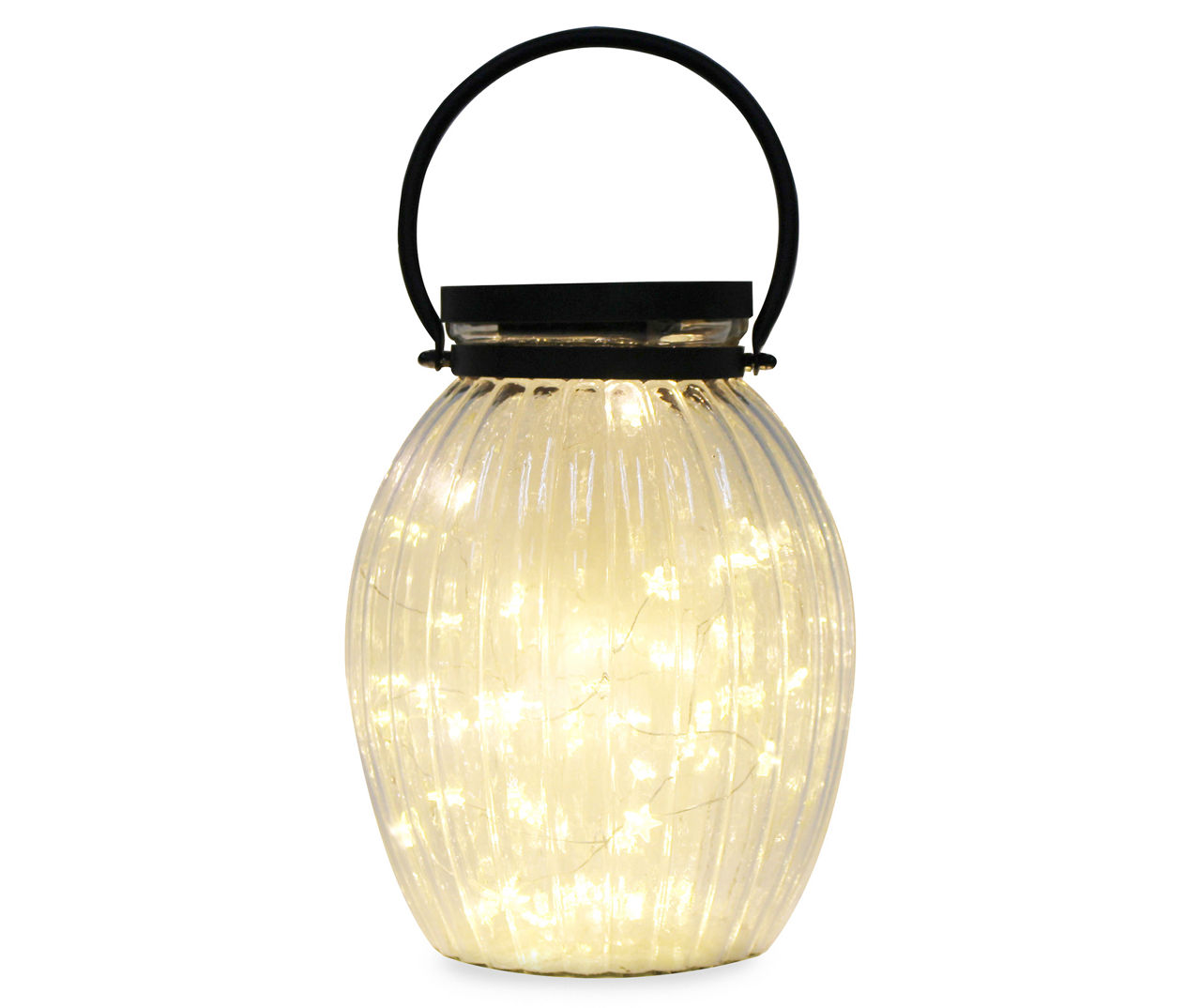 Wilson & Fisher Glass Carved Battery Operated Lantern