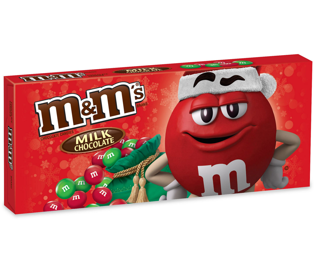 M&M's Peanut Chocolate Christmas Candy Gift 3.1 Ounce Boxes