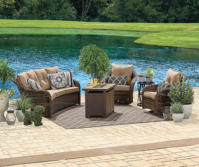 Big lots patio online table with fire pit