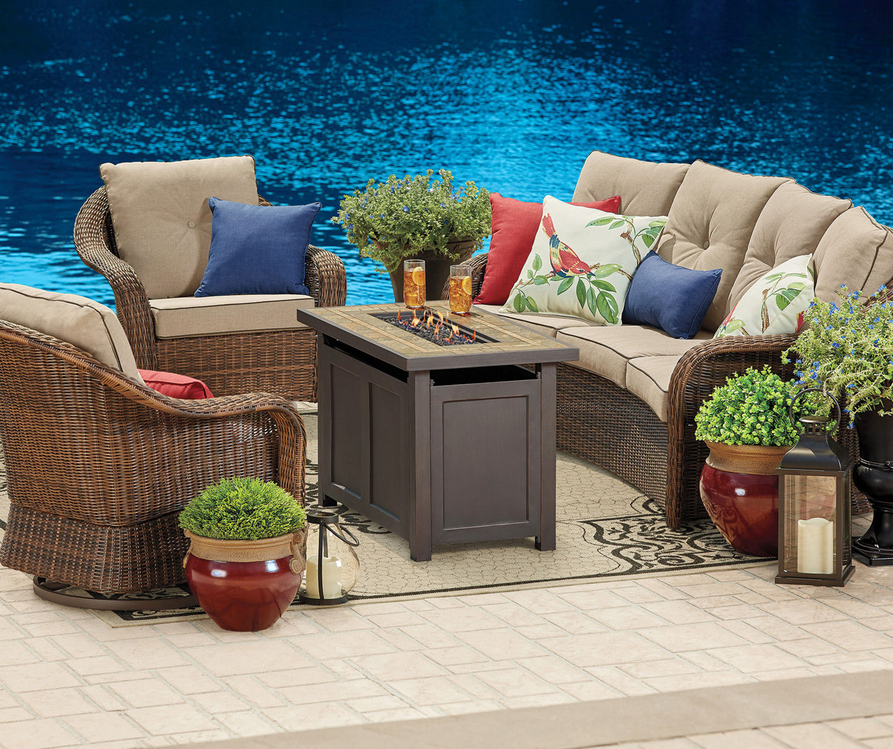 Wicker gliders 2024 patio furniture