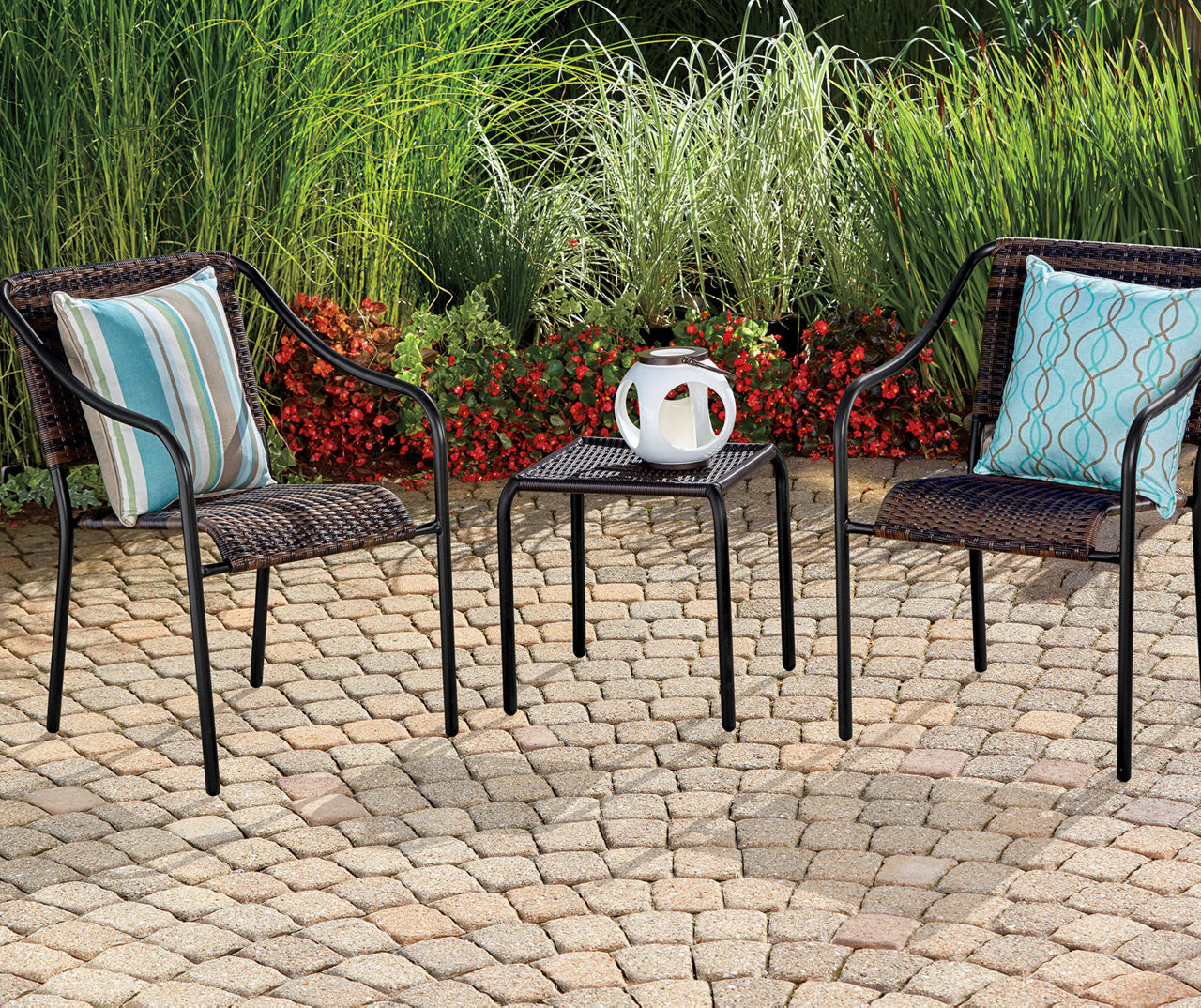 All weather wicker online stacking chairs