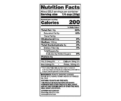 Salted Mixed Nuts, 24 Oz.