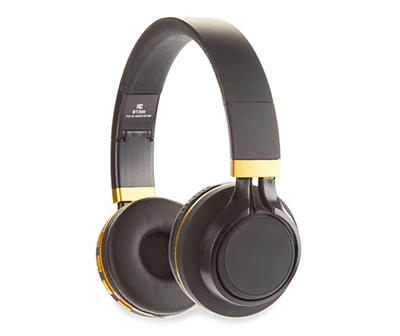Black & Gold Bluetooth Deluxe Headphone