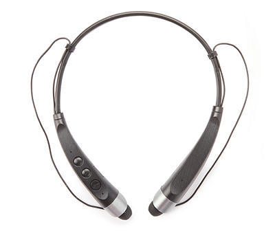 Black & Gray Bluetooth On-The-Neck Earphones