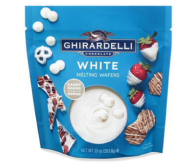 Ghirardelli Chocolate Melting Wafers White Chocolate 10 oz. Stand-up Bag