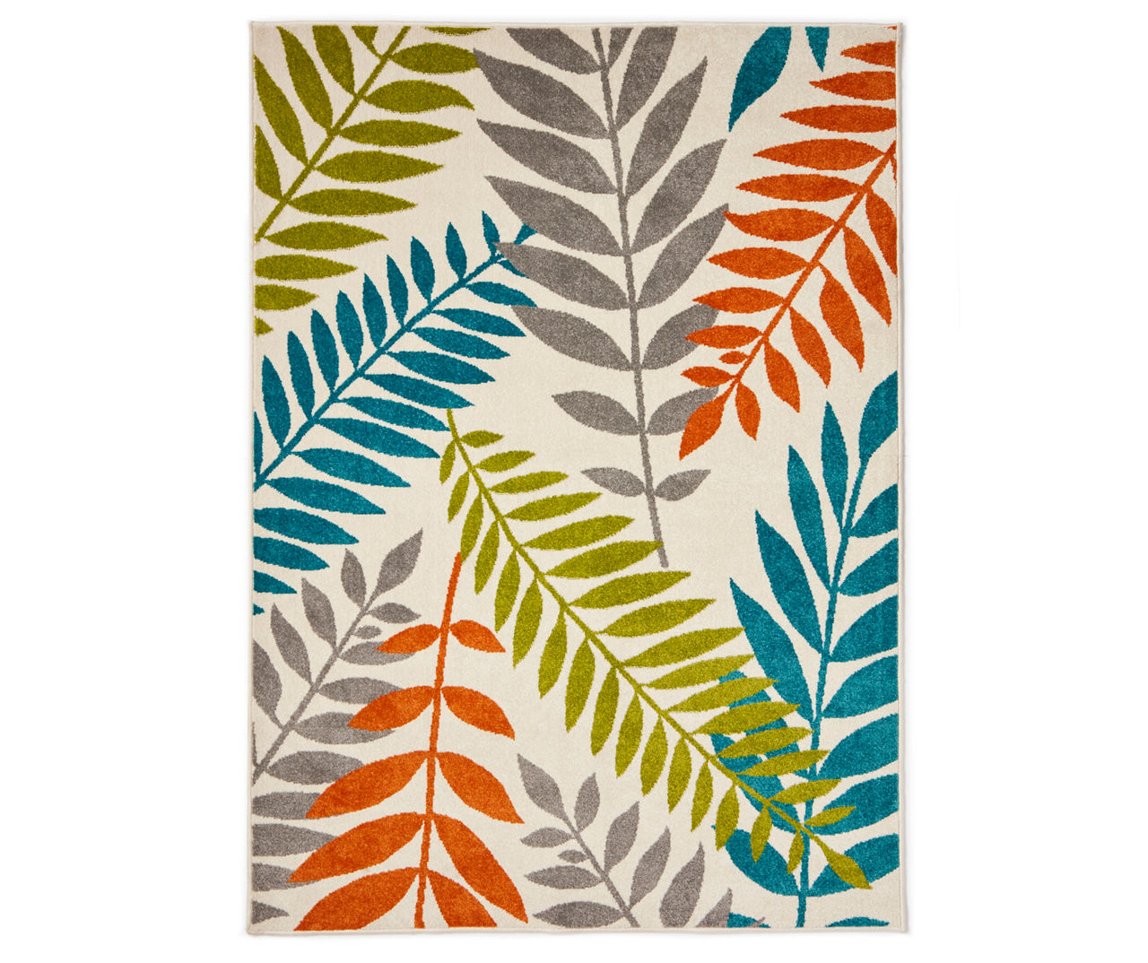 Wilson & Fisher Blythewood MultiColor Leaves Indoor/Outdoor Rugs Big