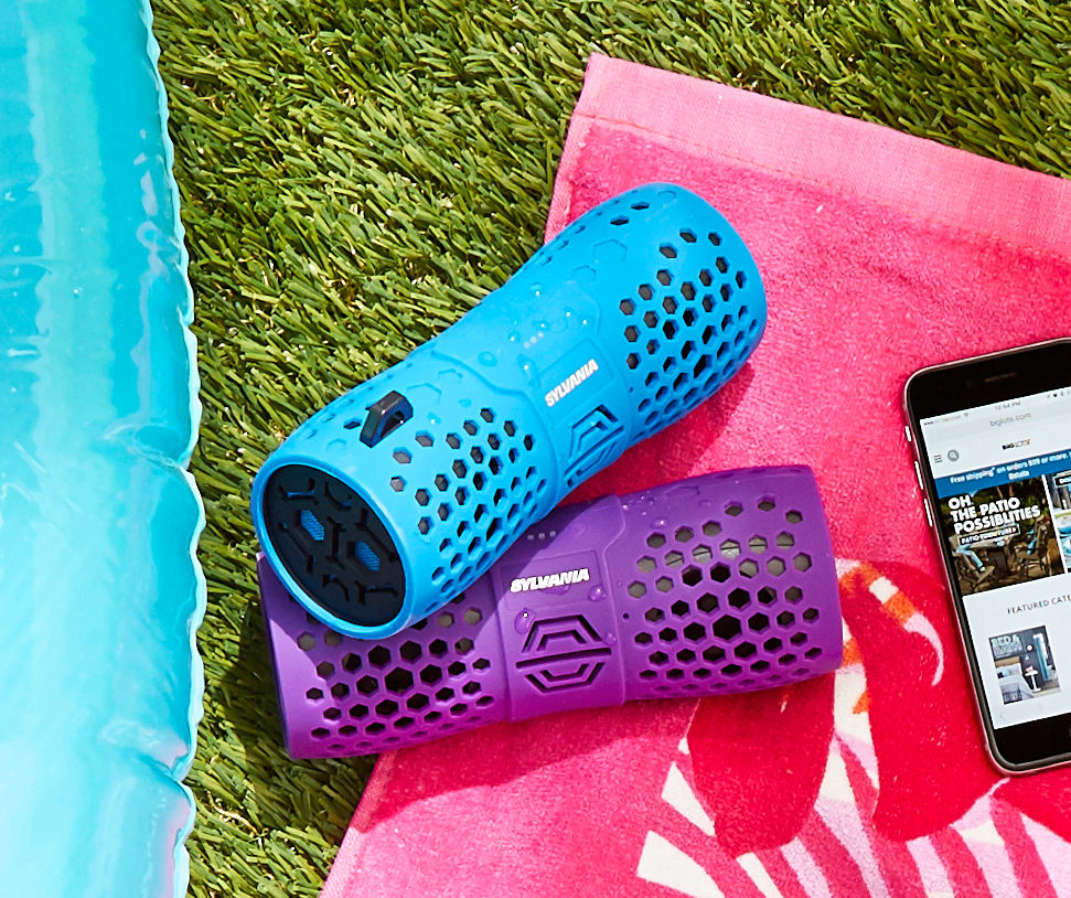 Sylvania water resistant bluetooth hot sale speaker