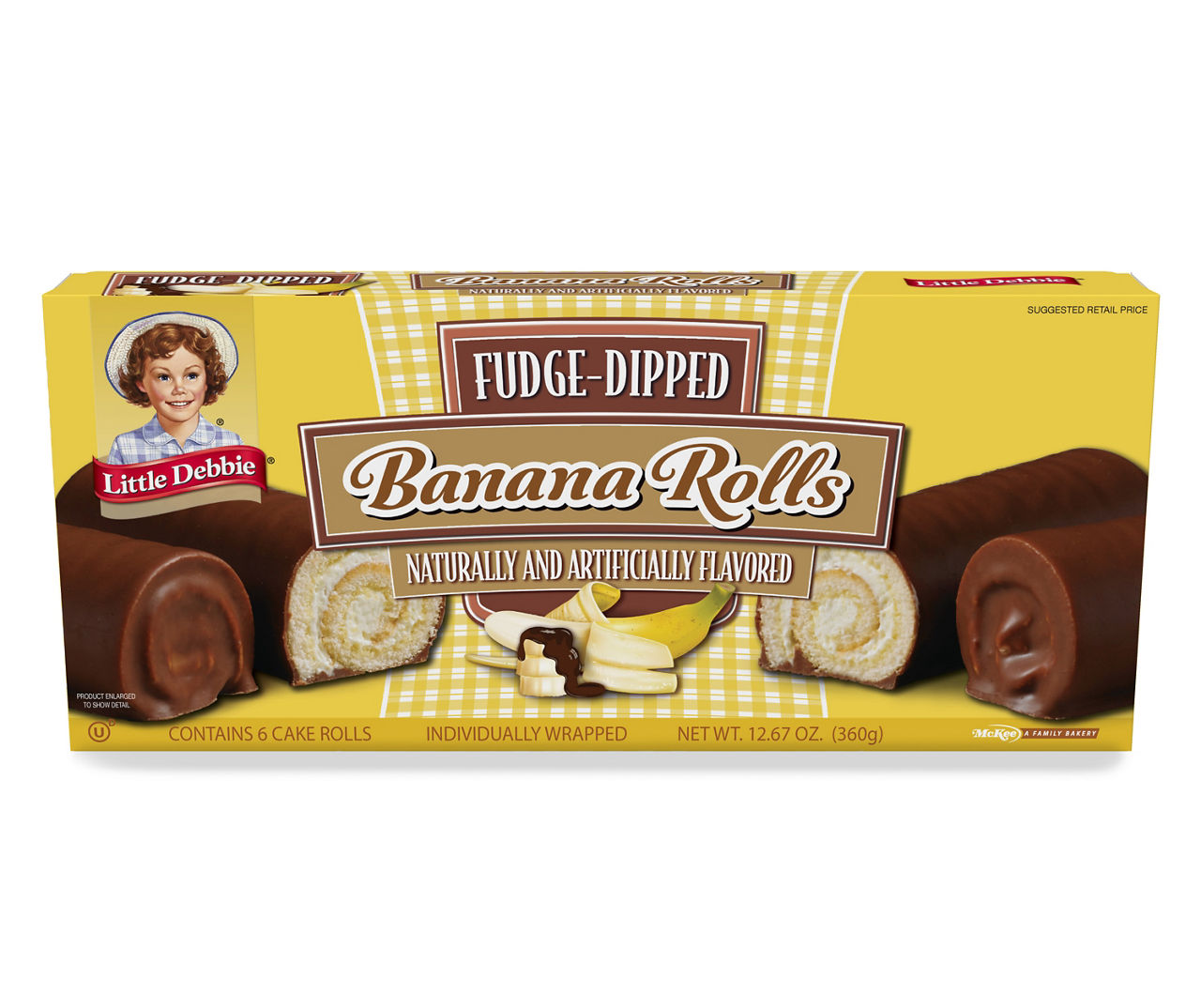 Little Debbie FudgeDipped Banana Rolls, 6Count Big Lots