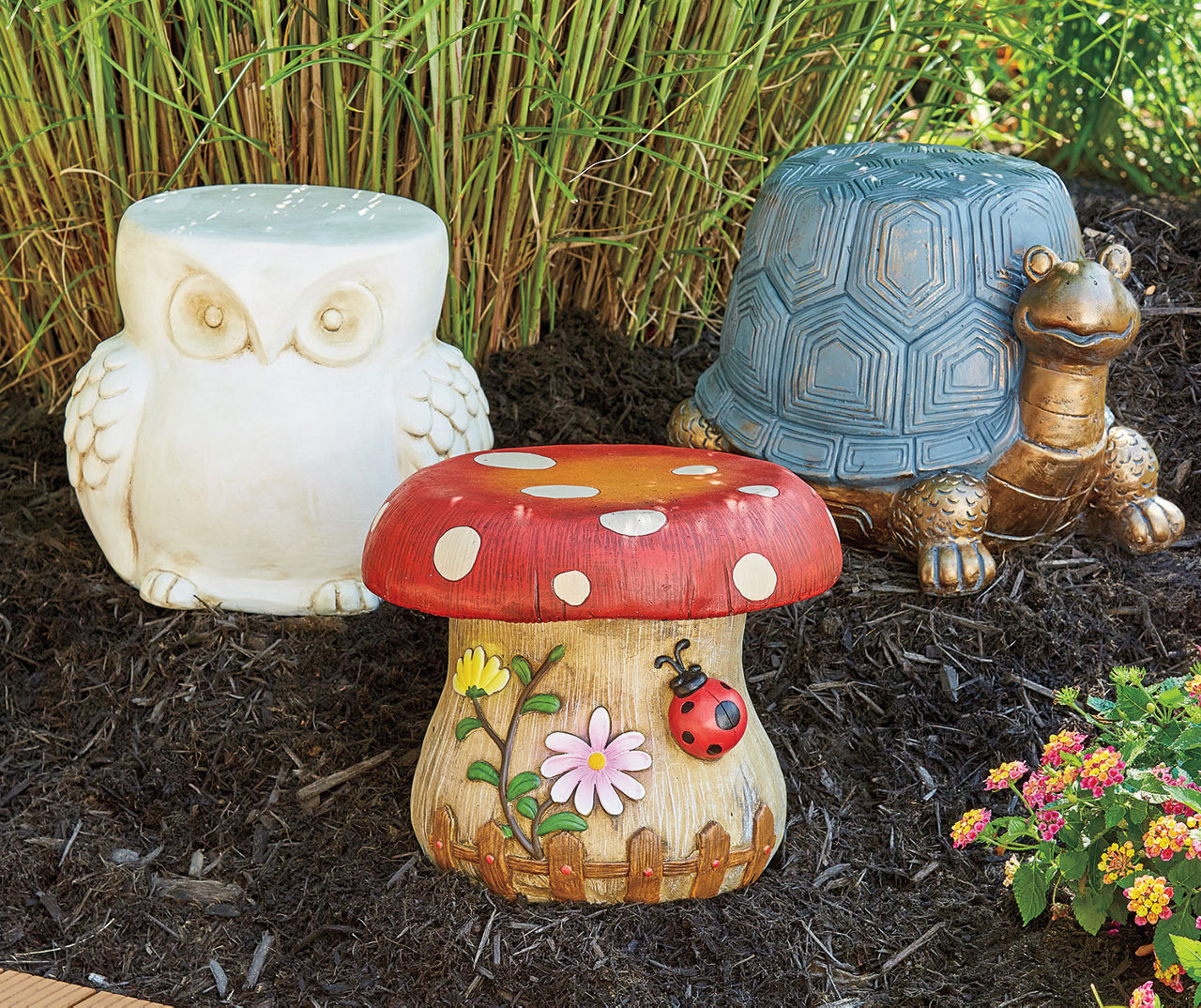 Owl garden deals stool