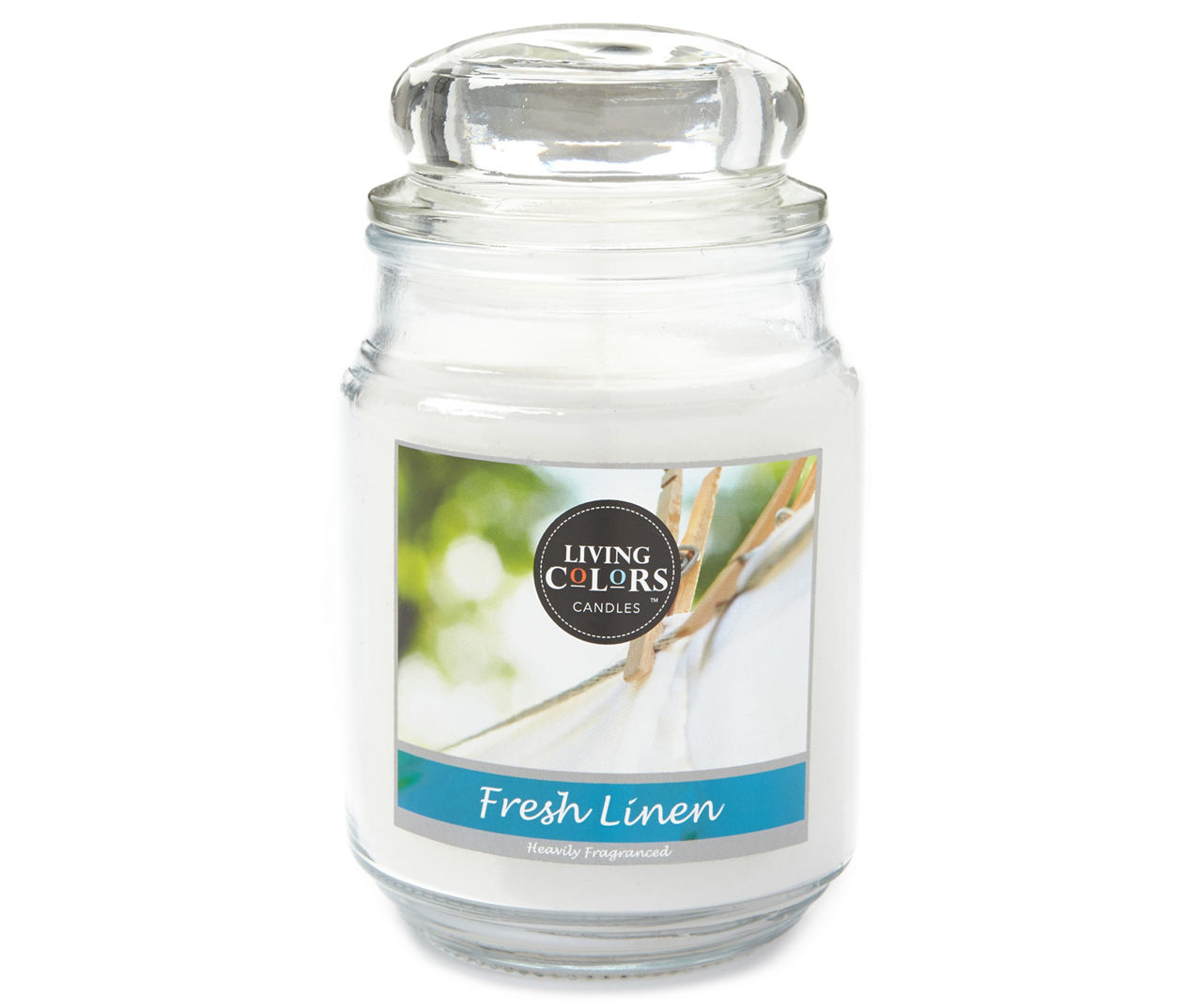 Living Colors Fresh Linen Jar Candle, 19 Oz.