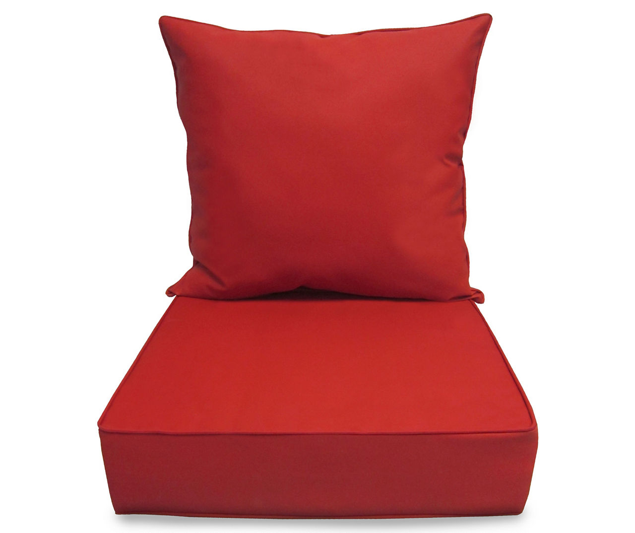 Red patio seat online cushions