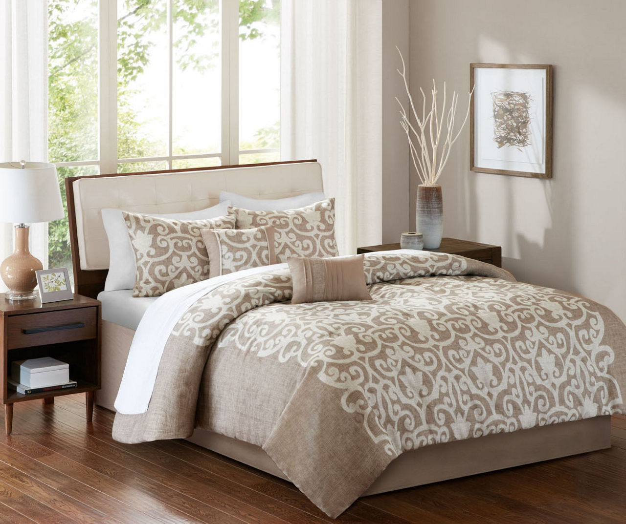 Aprima Aprima Aria Tan 10Piece Comforter Sets Big Lots