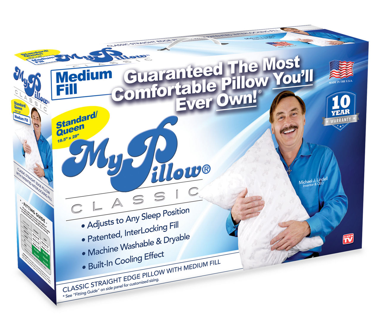 MyPillow Classic Series King Medium Fill Pillow 2 Pack