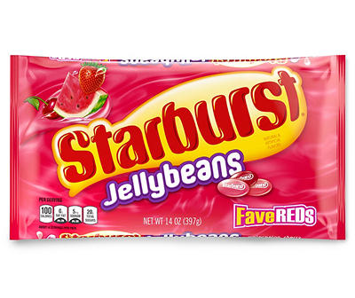 STARBURST FaveREDs Jelly Beans Easter Candy Gifts, 14 oz