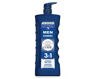 Armani Code Men 3-in-1 Shampoo Conditioner Body Wash, 28 Fl. Oz.