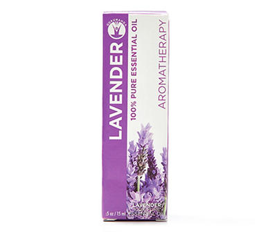 Pure Lavender Essential Oil, 15 mL.