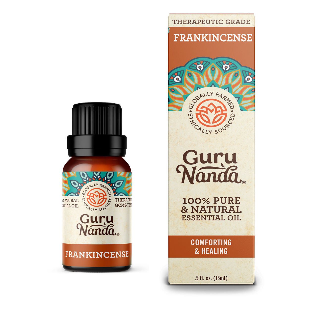 Gurunanda Pure Frankincense Essential Oil, 15 mL.